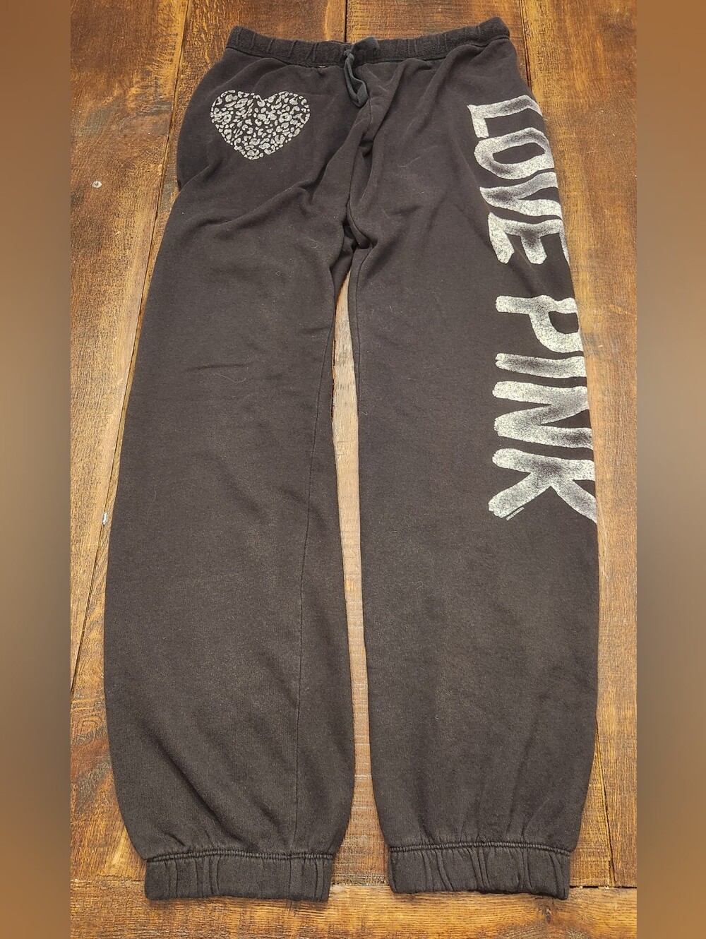 2010 Victoria's Secret Pink Sweatpants. Size S. Cuff Bottoms. Black